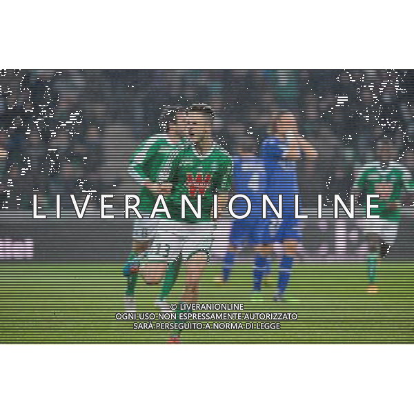Joie Ricky VAN WOLFSWINKEL - 06.12.2014 - Saint Etienne / Bastia - 17eme journee de Ligue 1 - Photo : Jean Paul Thomas / Icon Sport AG ALDO LIVERANI SAS ONLY ITALY