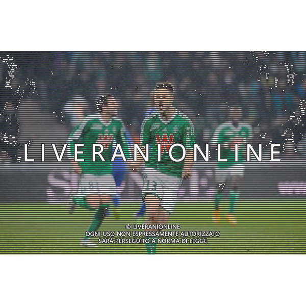 Joie Ricky VAN WOLFSWINKEL - 06.12.2014 - Saint Etienne / Bastia - 17eme journee de Ligue 1 - Photo : Jean Paul Thomas / Icon Sport AG ALDO LIVERANI SAS ONLY ITALY