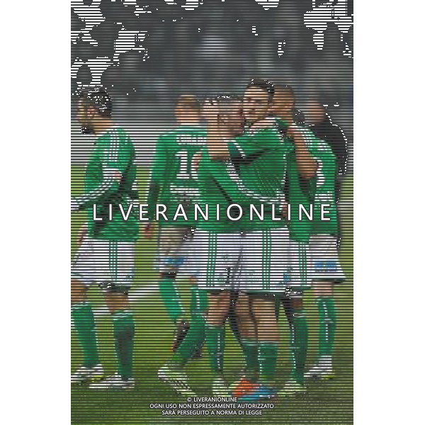 Joie Ricky VAN WOLFSWINKEL - 06.12.2014 - Saint Etienne / Bastia - 17eme journee de Ligue 1 - Photo : Jean Paul Thomas / Icon Sport AG ALDO LIVERANI SAS ONLY ITALY