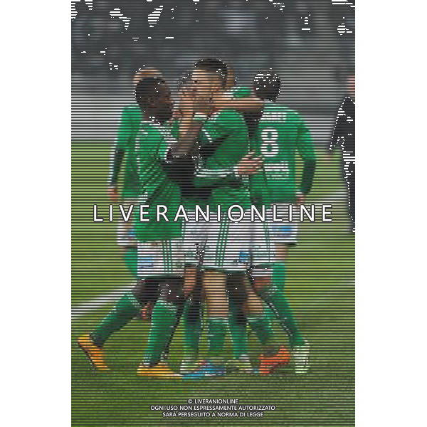 Joie Ricky VAN WOLFSWINKEL - 06.12.2014 - Saint Etienne / Bastia - 17eme journee de Ligue 1 - Photo : Jean Paul Thomas / Icon Sport AG ALDO LIVERANI SAS ONLY ITALY