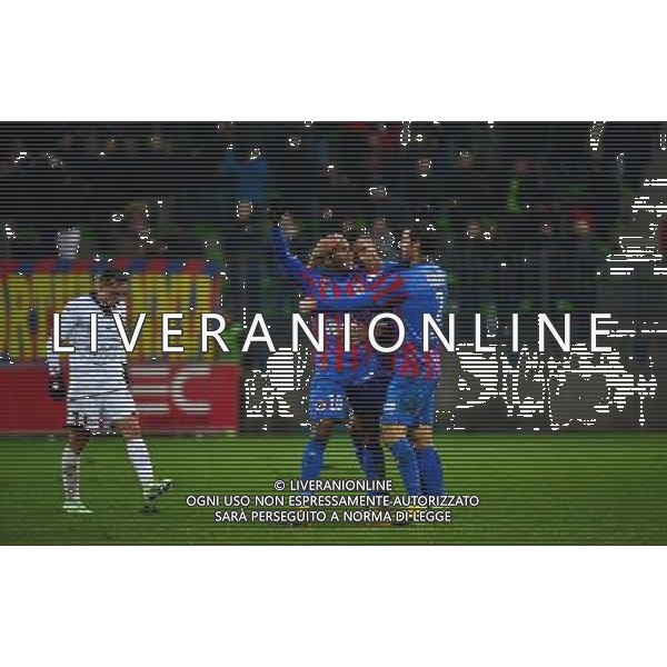 Joie Lenny NANGIS - 06.12.2014 - Caen / Nice - 17eme journee de Ligue 1 - Photo : Dave Winter / Icon Sport AG ALDO LIVERANI SAS ONLY ITALY