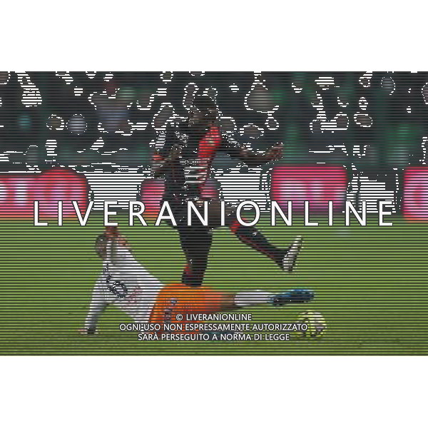 Paul Georges NTEP / Joris MARVEAUX - 06.12.2014 - Rennes / Montpellier - 17eme journee de Ligue 1 - Photo : Vincent Michel / Icon Sport AG ALDO LIVERANI SAS ONLY ITALY