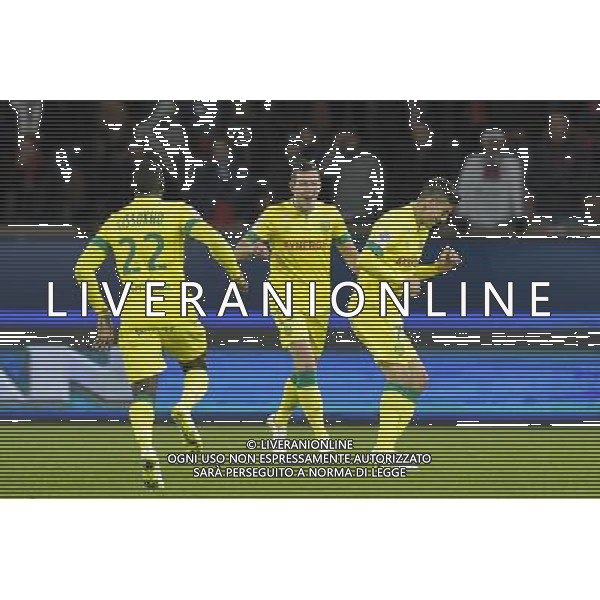 Joie Nantes / Alejandro Bedoya - 06.12.2014 - PSG / Nantes - 17eme journee de Ligue 1 Photo : Andre Ferreira / Icon Sport AG ALDOL IVERANI SAS ONLY ITALY