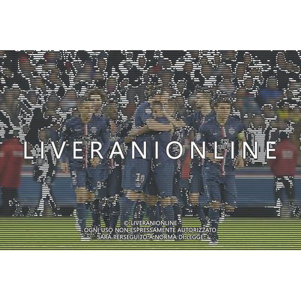 Joie PSG / Zlatan Ibrahimovic - 06.12.2014 - PSG / Nantes - 17eme journee de Ligue 1 Photo : Andre Ferreira / Icon Sport AG ALDOL IVERANI SAS ONLY ITALY