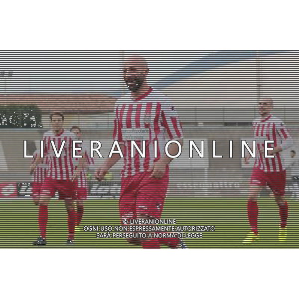 BASSANO REAL VICENZA LEGA PRO 07-12-2014 NELLA FOTO ESULTANZA BRUNO FOTO PAOLA GARBUIO-AG ALDO LIVERANI SAS