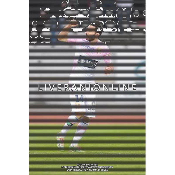 Joie Cedric BARBOSA - 07.12.2014 - Evian Thonon / Lyon - 17eme journee de Ligue 1 - Photo : Jean Paul Thomas / Icon Sport AG ALDO LIVERANI SAS ONLY ITALY