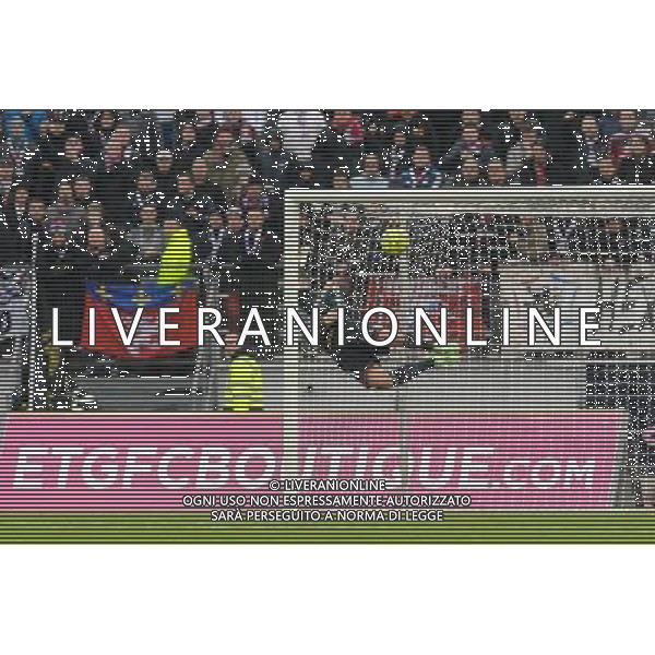 Goal Cedric BARBOSA / Anthony LOPES - 07.12.2014 - Evian Thonon / Lyon - 17eme journee de Ligue 1 - Photo : Jean Paul Thomas / Icon Sport AG ALDO LIVERANI SAS ONLY ITALY