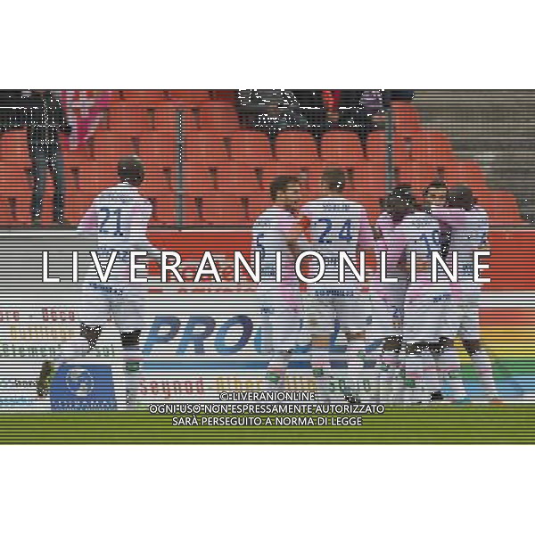 Joie Cedric BARBOSA - 07.12.2014 - Evian Thonon / Lyon - 17eme journee de Ligue 1 - Photo : Jean Paul Thomas / Icon Sport AG ALDO LIVERANI SAS ONLY ITALY