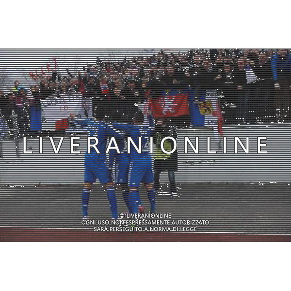 Joie Alexandre LACAZETTE - 07.12.2014 - Evian Thonon / Lyon - 17eme journee de Ligue 1 - Photo : Jean Paul Thomas / Icon Sport /Agenzia Aldo Liverani sas - ITALY ONLY - EDITORIAL USE ONLY