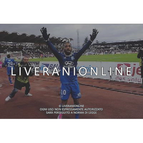 Joie Alexandre LACAZETTE - 07.12.2014 - Evian Thonon / Lyon - 17eme journee de Ligue 1 - Photo : Jean Paul Thomas / Icon Sport /Agenzia Aldo Liverani sas - ITALY ONLY - EDITORIAL USE ONLY