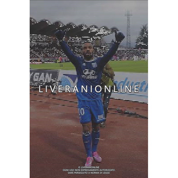 Joie Alexandre LACAZETTE - 07.12.2014 - Evian Thonon / Lyon - 17eme journee de Ligue 1 - Photo : Jean Paul Thomas / Icon Sport /Agenzia Aldo Liverani sas - ITALY ONLY - EDITORIAL USE ONLY