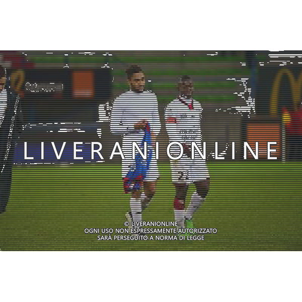 Joie Jordan AMAVI / Nampalys MENDY - 06.12.2014 - Caen / Nice - 17eme journee de Ligue 1 - Photo : Dave Winter / Icon Sport /Agenzia Aldo Liverani sas - ITALY ONLY - EDITORIAL USE ONLY