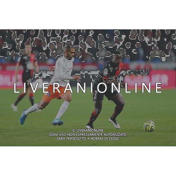 Paul Georges NTEP / Joris MARVEAUX - 06.12.2014 - Rennes / Montpellier - 17eme journee de Ligue 1 - Photo : Vincent Michel / Icon Sport /Agenzia Aldo Liverani sas - ITALY ONLY - EDITORIAL USE ONLY