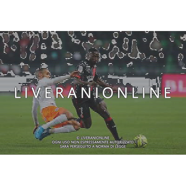 Paul Georges NTEP / Joris MARVEAUX - 06.12.2014 - Rennes / Montpellier - 17eme journee de Ligue 1 - Photo : Vincent Michel / Icon Sport /Agenzia Aldo Liverani sas - ITALY ONLY - EDITORIAL USE ONLY