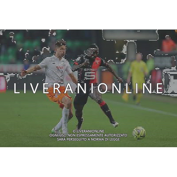 Paul Georges NTEP / Paul Bastien LASNE - 06.12.2014 - Rennes / Montpellier - 17eme journee de Ligue 1 - Photo : Vincent Michel / Icon Sport /Agenzia Aldo Liverani sas - ITALY ONLY - EDITORIAL USE ONLY