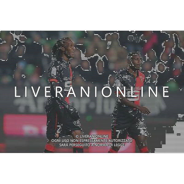 Habib HABIBOU / Paul Georges NTEP - 06.12.2014 - Rennes / Montpellier - 17eme journee de Ligue 1 - Photo : Vincent Michel / Icon Sport /Agenzia Aldo Liverani sas - ITALY ONLY - EDITORIAL USE ONLY