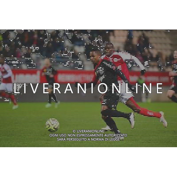 Christophe MANDANNE / Prince ONIANGUE - 07.12.2014 - Reims / Guingamp - 17eme journee de Ligue 1 - Photo : Dave Winter / Icon Sport /Agenzia Aldo Liverani sas - ITALY ONLY - EDITORIAL USE ONLY