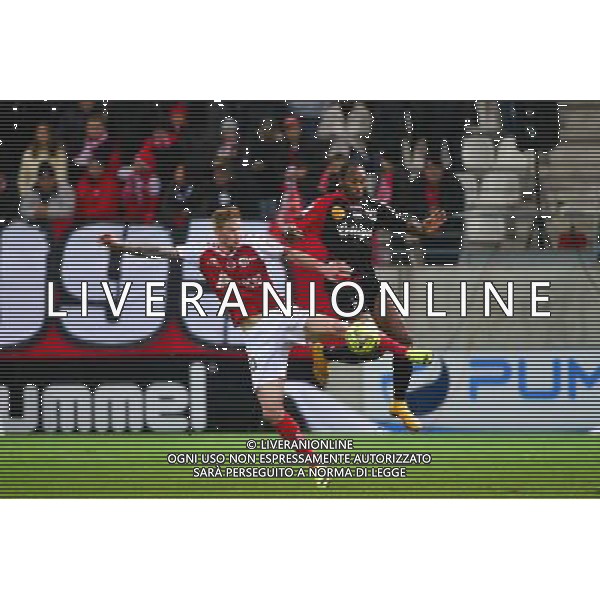 Gaetan CHARBONNIER / Jeremy SORBON - 07.12.2014 - Reims / Guingamp - 17eme journee de Ligue 1 - Photo : Dave Winter / Icon Sport /Agenzia Aldo Liverani sas - ITALY ONLY - EDITORIAL USE ONLY