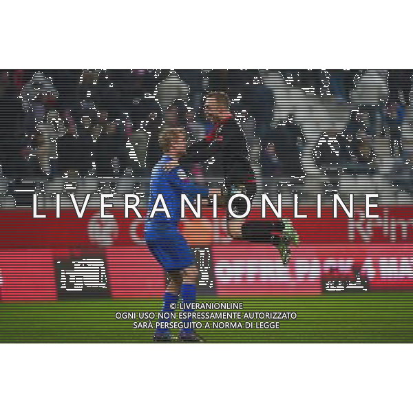 Joie Jonas LOSSL / Lars JACOBSEN - 07.12.2014 - Reims / Guingamp - 17eme journee de Ligue 1 - Photo : Dave Winter / Icon Sport AG ALDO LIVERANI SAS ONLY ITALY