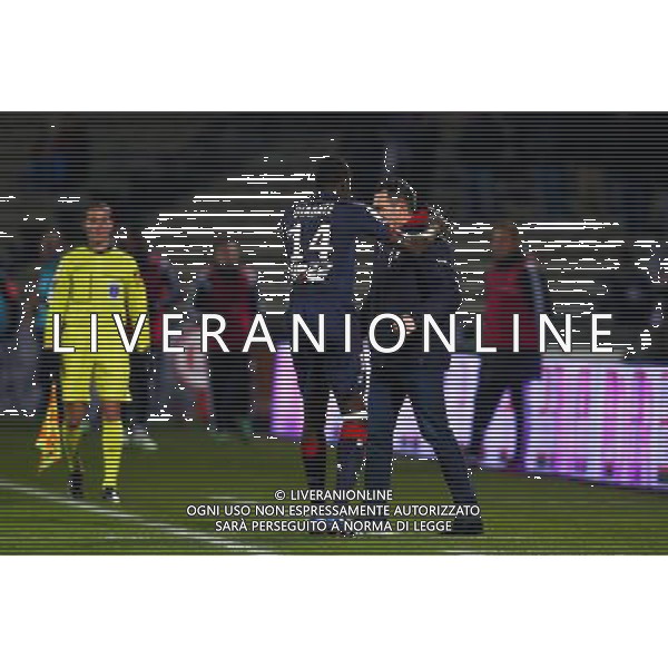 Willy Sagnol / Cheick Diabate - 06.12.2014 - Bordeaux / Lorient - 17eme journee de Ligue 1 Photo : Manuel Blondeau / Icon Sport AG ALDO LIVERANI SAS ONLY ITALY