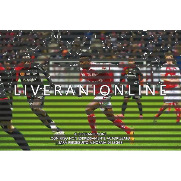 Benjamin MOUKANDJO - 07.12.2014 - Reims / Guingamp - 17eme journee de Ligue 1 - Photo : Dave Winter / Icon Sport AG ALDO LIVERANI SAS ONLY ITALY