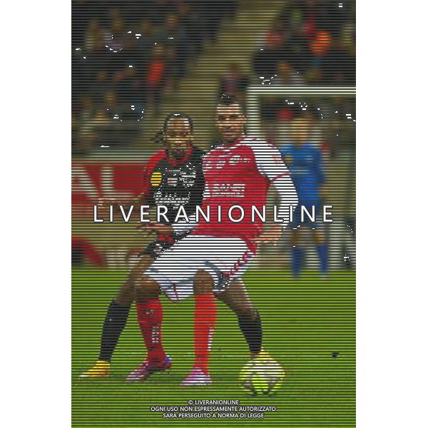David NGOG / Jeremy SORBON - 07.12.2014 - Reims / Guingamp - 17eme journee de Ligue 1 - Photo : Dave Winter / Icon Sport AG ALDO LIVERANI SAS ONLY ITALY