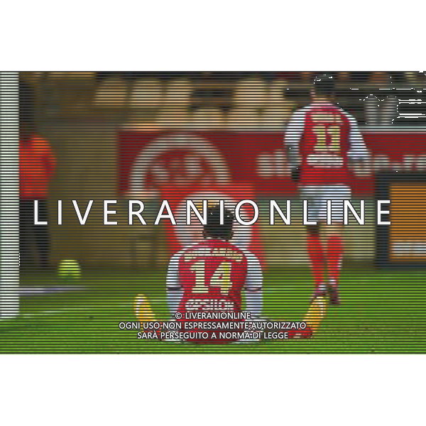 Deception Benjamin MOUKANDJO - 07.12.2014 - Reims / Guingamp - 17eme journee de Ligue 1 - Photo : Dave Winter / Icon Sport AG ALDO LIVERANI SAS ONLY ITALY