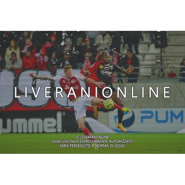Gaetan CHARBONNIER / Jeremy SORBON - 07.12.2014 - Reims / Guingamp - 17eme journee de Ligue 1 - Photo : Dave Winter / Icon Sport AG ALDO LIVERANI SAS ONLY ITALY