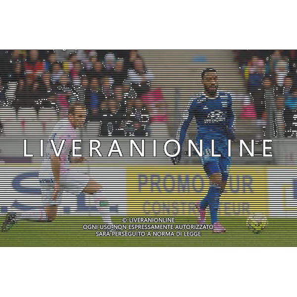 Olivier SORLIN / Alexandre LACAZETTE - 07.12.2014 - Evian Thonon / Lyon - 17eme journee de Ligue 1 - Photo : Jean Paul Thomas / Icon Sport AG ALDO LIVERANI SAS ONLY ITALY