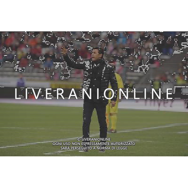 Hubert FOURNIER - 07.12.2014 - Evian Thonon / Lyon - 17eme journee de Ligue 1 - Photo : Jean Paul Thomas / Icon Sport AG ALDO LIVERANI SAS ONLY ITALY