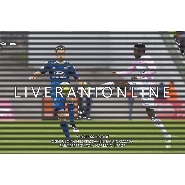 Maxime GONALONS / Clarck NSIKULU - 07.12.2014 - Evian Thonon / Lyon - 17eme journee de Ligue 1 - Photo : Jean Paul Thomas / Icon Sport AG ALDO LIVERANI SAS ONLY ITALY