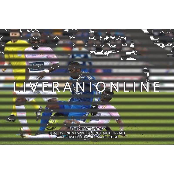 Mouhamadou DABO - 07.12.2014 - Evian Thonon / Lyon - 17eme journee de Ligue 1 - Photo : Jean Paul Thomas / Icon Sport AG ALDO LIVERANI SAS ONLY ITALY