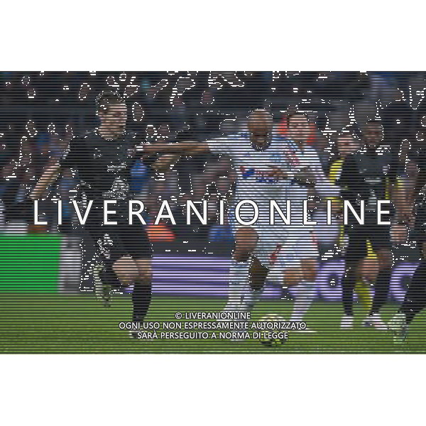 Gaetan BUSSMANN / Andre AYEW - 07.12.2014 - Marseille / Metz - 17eme journee de Ligue 1 - Photo : Gaston Petrelli / Icon Sport AG ALDO LIVERANI SAS ONLY ITALY
