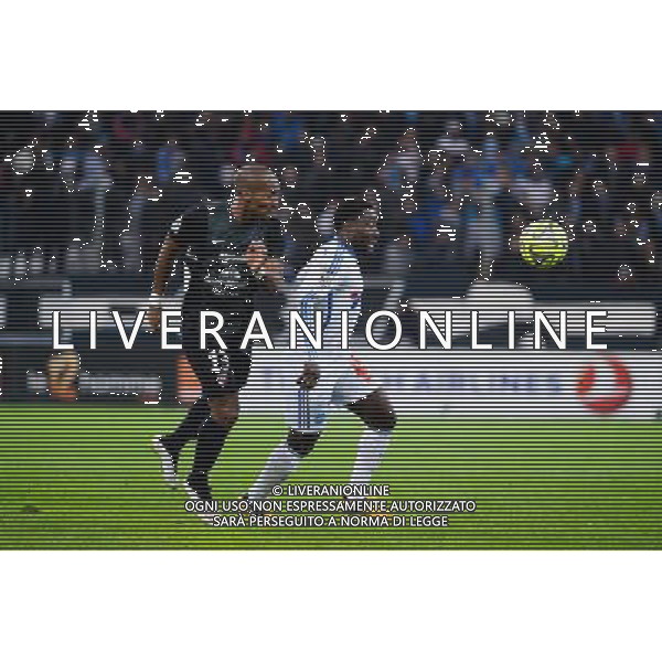 Florent MALOUDA / Brice DJA DJEDJE - 07.12.2014 - Marseille / Metz - 17eme journee de Ligue 1 - Photo : Gaston Petrelli / Icon Sport AG ALDO LIVERANI SAS ONLY ITALY