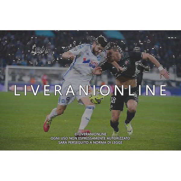 Andre Pierre GIGNAC / Jeremy CHOPLIN - 07.12.2014 - Marseille / Metz - 17eme journee de Ligue 1 - Photo : Gaston Petrelli / Icon Sport AG ALDO LIVERANI SAS ONLY ITALY