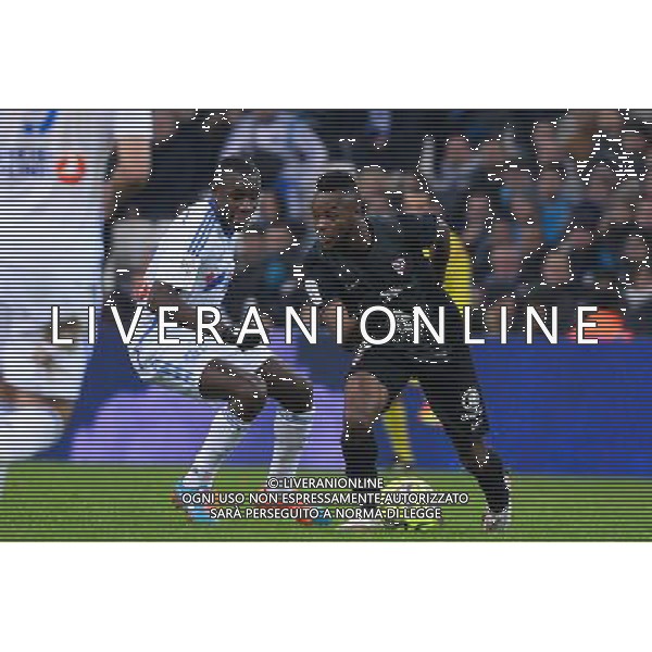 Giannelli IMBULA / Cheick DOUKOURE - 07.12.2014 - Marseille / Metz - 17eme journee de Ligue 1 - Photo : Gaston Petrelli / Icon Sport AG ALDO LIVERANI SAS ONLY ITALY