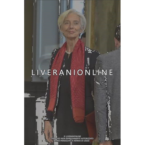 Roma - 10/12/2014 - Palazzo Chigi - Il Presidente del Consiglio dei Ministri Matteo Renzi incontra Christine Lagarde Managing Director del Fondo Monetario Internazionale - nella foto: Christine Lagarde / Ph. Fabrizio Corradetti - Ag. Aldo Liverani sas