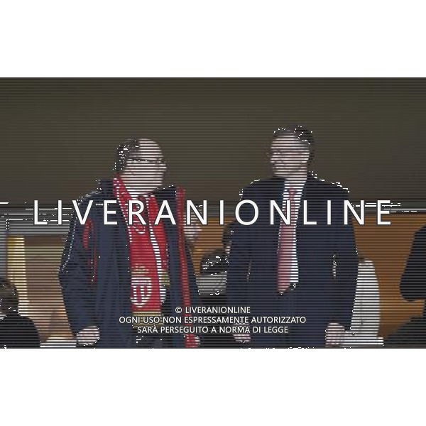 Prince ALBERT / Dmitri RYBOLOVLEV - 09.12.2014 - Monaco / Zenith St Petersbourg - Champions League Photo : Serge Haouzi / Icon Sport AG ALDO LIVERANI SAS ONLY ITALY