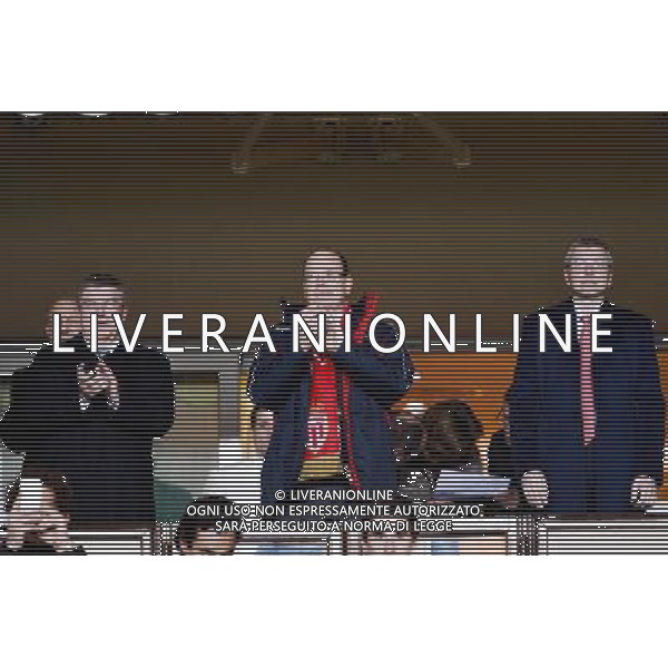 Thomas BACH / Prince ALBERT / Dmitri RYBOLOVLEV - 09.12.2014 - Monaco / Zenith St Petersbourg - Champions League Photo : Serge Haouzi / Icon Sport AG ALDO LIVERANI SAS ONLY ITALY