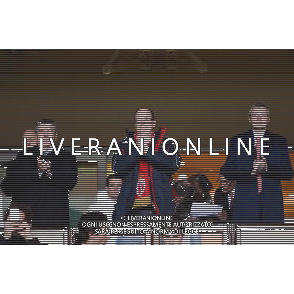 Thomas BACH / Prince ALBERT / Dmitri RYBOLOVLEV - 09.12.2014 - Monaco / Zenith St Petersbourg - Champions League Photo : Serge Haouzi / Icon Sport AG ALDO LIVERANI SAS ONLY ITALY