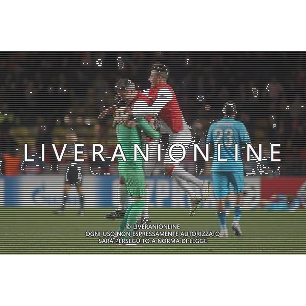 DANIIJEL SUBASIC / JEREMY TOULALAN / NABIL DIRAR - 09.12.2014 - Monaco / Zenith St Petersbourg - Champions League Photo : Serge Haouzi / Icon Sport AG ALDO LIVERANI SAS ONLY ITALY