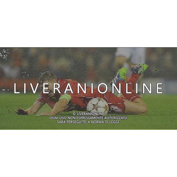 Liverpool\'s Steven Gerrard is brought down in the penalty area but was not given a penalty Photographer Dave Howarth/CameraSport Football - UEFA Champions League Group B - Liverpool v Basel - Tuesday 9th December 2014 - Anfield - Liverpool © CameraSport - 43 Linden Ave. Countesthorpe. Leicester. England. LE8 5PG - Tel: +44 (0) 116 277 4147 - admin@camerasport.com - www.camerasport.com AG ALDO LIVERANI SAS ONLY ITALY