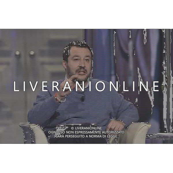 ROMA TRASMISSIONE TELEVISIVA PORTA A PORTA 10-12-2014 NELLA FOTO MATTEO SALVINI FOTO FABRIZIO CORRADETTI-AG ALDO LIVERANI SAS
