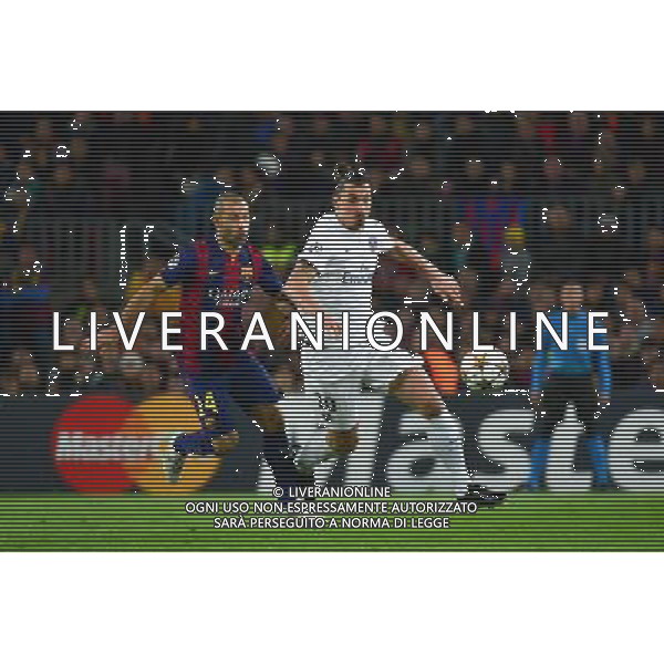 Javier MASCHERANO / Zlatan IBRAHIMOVIC - 10.12.2014 - Barcelone / Paris Saint Germain - Champions League Photo : Dave Winter / Icon Sport AG ALDO LIVERANI SAS ONLY ITALY