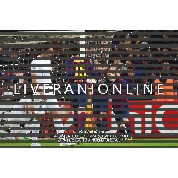 Joie Lionel MESSI - 10.12.2014 - Barcelone / Paris Saint Germain - Champions League Photo : Dave Winter / Icon Sport AG ALDO LIVERANI SAS ONLY ITALY