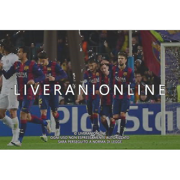 Joie Lionel MESSI - 10.12.2014 - Barcelone / Paris Saint Germain - Champions League Photo : Dave Winter / Icon Sport AG ALDO LIVERANI SAS ONLY ITALY