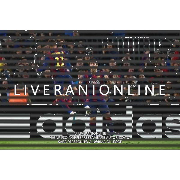 Joie NEYMAR - 10.12.2014 - Barcelone / Paris Saint Germain - Champions League Photo : Dave Winter / Icon Sport AG ALDO LIVERANI SAS ONLY ITALY
