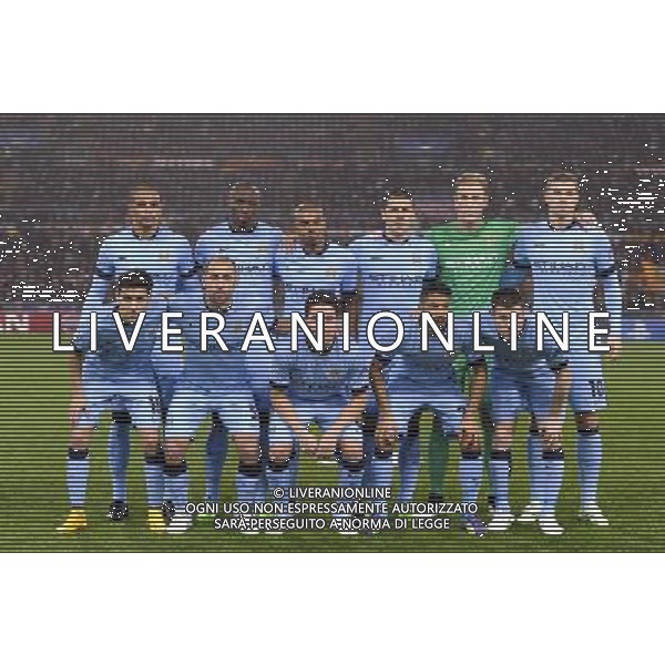 Roma - 10/12/2014 - Stadio Olimpico - Uefa Champions League 2014/2015 - AS Roma vs Manchester City - nella foto: La formazione del Manchester City / Ph Fabrizio Corradetti - Ag. Aldo Liverani sas
