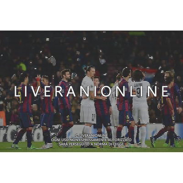 Zlatan IBRAHIMOVIC / Lionel MESSI - 10.12.2014 - Barcelone / Paris Saint Germain - Champions League Photo : Dave Winter / Icon Sport /AGENZIA ALDO LIVERANI SAS - ITALY ONLY - EDITORIAL USE ONLY - BARCELLONA - PSG