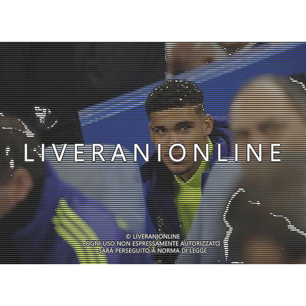 Chelsea\'s Ruben Loftus-Cheek on the bench for the Sporting Lisbon game Photographer Ashley Western/CameraSport Football - UEFA Champions League Group G - Chelsea v Sporting Lisbon - Wednesday 10th December 2014 - Stamford Bridge - London © CameraSport - 43 Linden Ave. Countesthorpe. Leicester. England. LE8 5PG - Tel: +44 (0) 116 277 4147 - admin@camerasport.com - www.camerasport.com /Agenzia Aldo Liverani Sas - ITALY ONLY - EDITORIAL USE ONLY